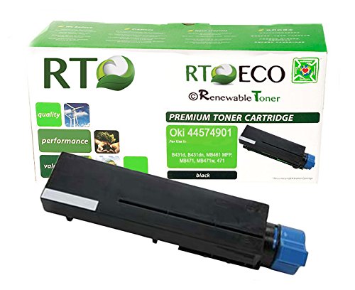 Renewable Toner Okidata 44574901 Toner (10K Page Yield) Compatible Black Toner Cartridge for Oki Laserjet Printers: B431, B431d, B431dn, MB461 MFP, MB471, MB471w, 471 Renewable Toner Okidata 44574901 Toner (10K Page Yield) Compatible Black Toner Cartridge for Oki Laserjet Printers: B431, B431d, B431dn, MB461 MFP, MB471, MB471w, 471