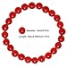 Natural Genuine Red Onyx Gem Beads, maxin Bling Jewelry 8MM elastic Stretch Loose Bracelet Set ,Unisex