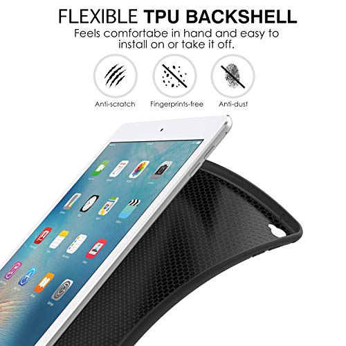 MoKo Case Fit iPad Air 2, Slim Smart Shell Stand Folio Case with Soft