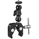 SMALLRIG Multi-Functional Ballhead Clamp Double Ball Adapter with Bottom Clamp - 2164