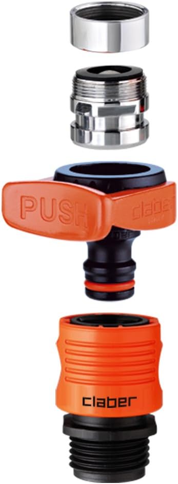 Claber 8587 Quick Fit Tap Connector Set Indoor Faucet Adapter