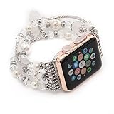 GBSELL Fashion Sports Beaded Bracelet Strap Band For Apple Watch Series 2/1 38mm (A)