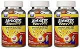 Airborne Everyday Immune Support Supplement Plus Multivitamin Gummies, 50 CountÂ - Citrus Blast, (Pack of 3)