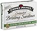 Crown Prince Crosspacked Brisling Sardines in Extra Virgin Olive Oil, 3.75-Ounce Cans (Pack of 12)