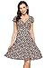 Zeagoo Women's Rayon Wrap Floral Print Flare Summer Dress