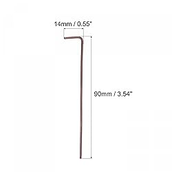 uxcell 1.5mm Ball End Hex Key Wrench, L Shaped Long