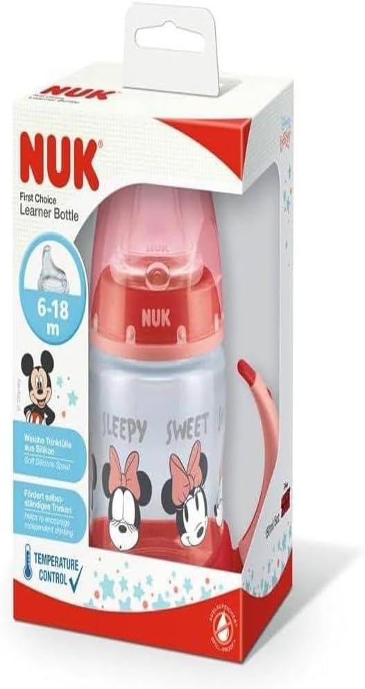NUK First Choice Learner Cup Sippy Disney Minnie 150ml Red