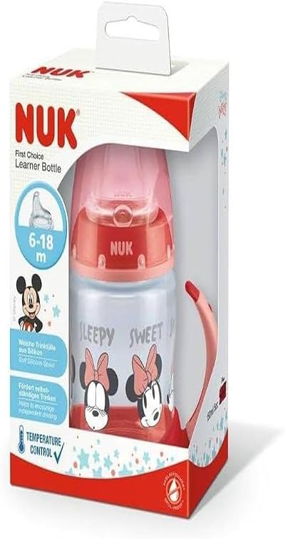 NUK First Choice Learner Cup Sippy Disney Minnie 150ml Red