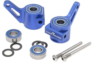 CODA RACING RC Alloy Steering Blocks for Traxxas 1/10 2WD Slash, Stampede, Rustler, Bandit,Nitro Slash-Replaces Part 3736(Pair)