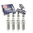 4 pc NGK Iridium IX Spark Plugs compatible with Ford Focus 2.0L 2.3L L4 2012-2018