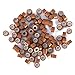 Silicone Micro Link Rings, 1 Bottle/Set 500Pcs 5mm Lined Beads 5 Colors Optional Silicone Lined Links Beads Linkies for Hair Extensions (5 colors)