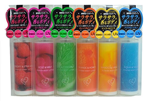 コリーナボニータ パウダーボディローション　【内容量：50mLx6種の香りセット】ｺﾘｰﾅﾎﾞﾆｰﾀ ﾛｰｽﾞ&ﾐﾝﾄ：ｺﾘｰﾅﾎﾞﾆｰﾀ ﾏﾝｺﾞｰ&ﾊﾞﾆﾗ：ｺﾘｰﾅﾎﾞﾆｰﾀ ﾗｽﾞﾍﾞﾘｰ&ｽﾄﾛﾍﾞﾘｰ：ｺﾘｰﾅﾎﾞﾆｰﾀ ｵﾚﾝｼﾞ&ﾊﾆｰ：ｺﾘｰﾅﾎﾞﾆｰﾀ ﾗｲﾑ&ｺｺﾅｯﾂ：ｺﾘｰﾅﾎﾞﾆｰﾀ ｱｸｱ&ｼｬﾎﾞﾝ