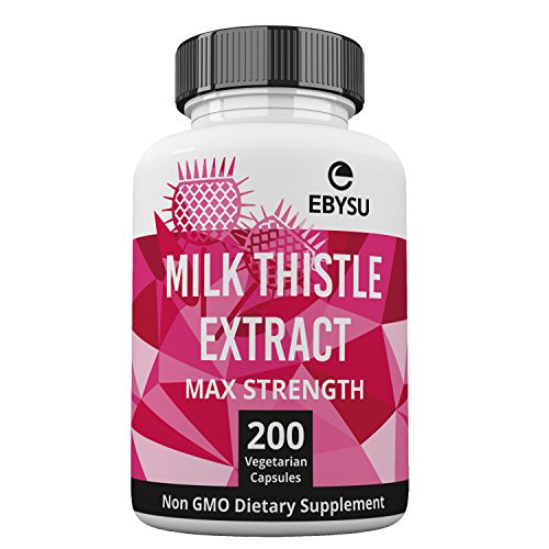 Milk thistle - 200 day supply - 1000mg max strength 4:1…