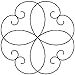 Quilting Creations Scroll Motif Quilt Stencil, 5