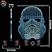 3D Optical Illusion Night Light - 7 LED Color Changing Lamp - Cool Soft Light Safe For Kids - Solution For Nightmares - Star Wars Storm Trooper