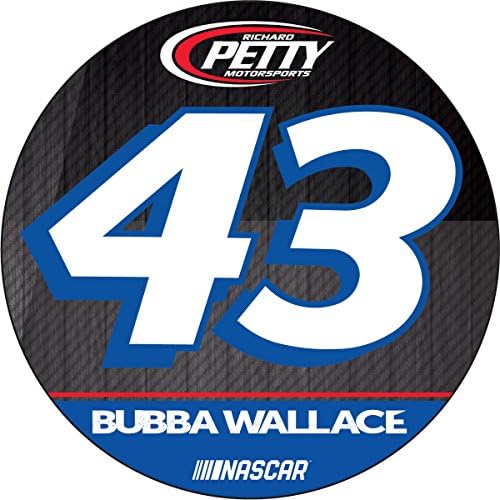 Darrell Bubba Wallace #43 Magnet RR 4" Round Vinyl Auto Home Window Glass Racing