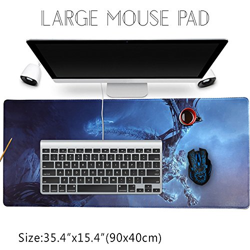 Cmhoo Desk Mouse Pad Extended XXL & Large Gaming Mat Protector Stickers 35.4 x 15.7 (90x40