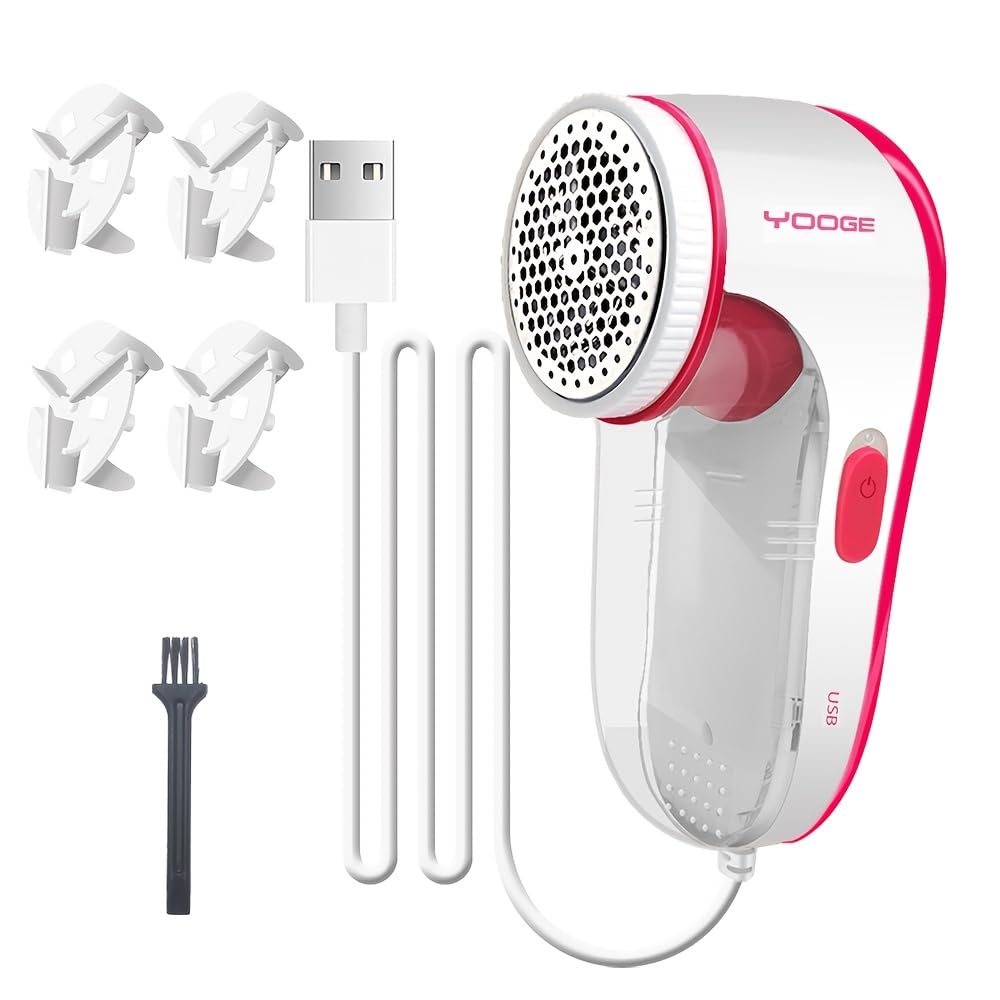 Photo 1 of ?High Power, High Efficiency? Nayoge Electric Lint Remover,Fabric Shaver,Fuzz Remover,Remove Pilling of Clothes,Sweaters,Couch,Bed Sheets,Socks and Other Fabric,4 Stainless Steel Blades,USB Powered