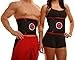 Fitru Waist Trimmer Weight Loss Ab Belt for Women & Men - Waist Trainer Stomach Wrap (red, 9