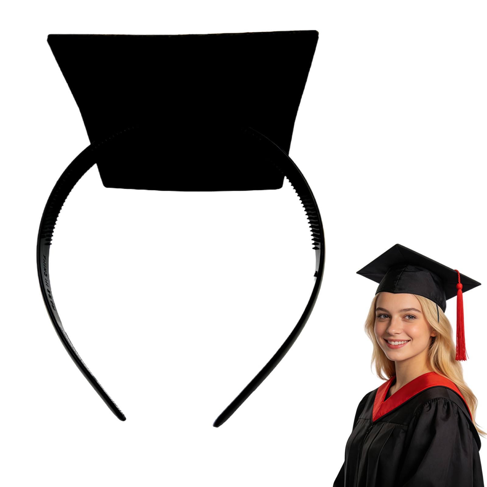 AWSOLAR Elasticity Graduation Cap Headband, Anti-slip Grad Cap Headband, Graduation Accessories