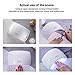 SUNUV LED UV Light for Nails, UV Dryer for Gel Polish Nail Lamp with Sensor 2 Timers SUN9C White Gift for Women Girls