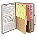 Smead Pressboard Classification File Folder with SafeSHIELD Fasteners, 2 Pocket Dividers, 2