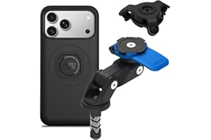 Quad Lock Fork Stem Motorcycle Phone Mount (V2) with MAG Phone Case and Vibration Dampener for iPhone 17 Pro Max