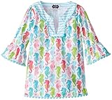 Mud Pie Little Girls' Seahorse Tunic, Multi, 3T