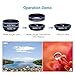 5 in 1 HD Camera Lens Kit 198 Degree Fisheye Lens/0.63x Wide Angle/15x Macro Lens/2X Telephoto Lens/CPL Lens for iPhone 6/6s Plus SE Samsung Galaxy S7/S7 Edge S6/S6 Edge and Most Smartphone