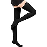Wegitcs 20-30 mmHg Compression Stockings for Women & Men,Thigh High Medical Compression Socks,Support Graduated Compression Hose Sock for Treatment Varicose Veins Swelling-Closed Toe/Open Toe/Footless