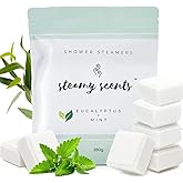 Steamy Scents Shower Steamer - Relaxing spa Experience Eucalyptus Mint Aromatherapy for Soothing Relief at Home