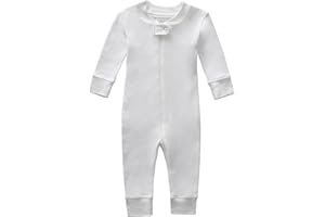 Owlivia Organic Cotton Baby Boy Girl Zip up Sleep 'N Play Pjs, Footless, Long Sleeve