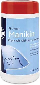 Reliance Medical Reliwipe 200 Disposable Manikin Wipes - Pack of 6 view 1