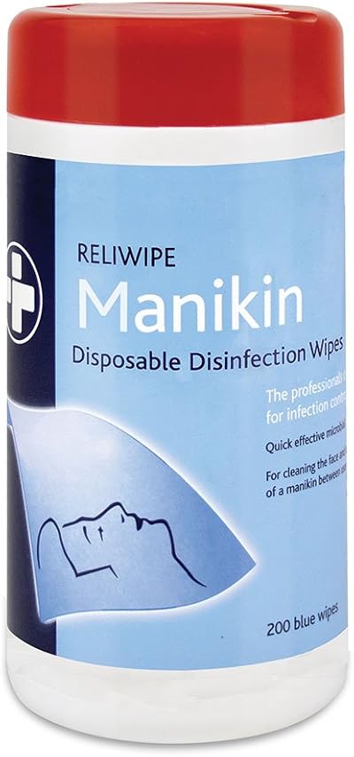 Reliance Medical Reliwipe 200 Disposable Manikin Wipes - Pack of 6