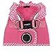Puppia Vivien Vest Dog Harness Step-in All Season Mesh Cute No Pull No Choke Walking Training for Small Dog, Pink, Medium