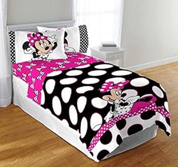 Amazon Com Disney Minnie Mouse Dots Are The New Black Twin Full