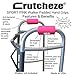 Crutcheze Walker Padded Hand Grip Covers Designed in USA Moisture Wicking, Comfort, Fashion, Washable - Walker Handle Cushion - Mobility Aid Accessories (Pink)