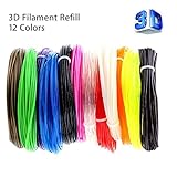 3D Pen Filament Refill ABS 1.75 mm 12 color (GLOW IN THE DARK ) 20 Feet Per Color with Individual vacuum sealed for 3D pen/printing refill / Filament 20 foot each color(240 Linear Feet)