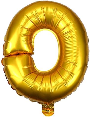 16" Helium Foil Letter Balloons For Decorations Party Supplies (Letter O, Gold)