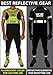 FREEMOVE Reflective Vest Running Gear + 2 Bands & Bag/Ultralight & Comfy Safety Vests with Front Pocket > High Visibility Reflector > for Men, Women > Running, Dog Walking or Cycling
