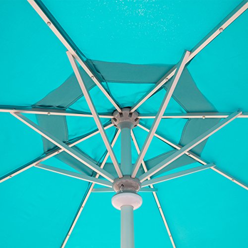 Mefo Garden Electric Automatic Patio Umbrella With Led Lights