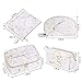 MAGEFY 4Pcs Makeup Bags Portable Travel Cosmetic Bag with Gold Zipper Toiletry Bags for Women