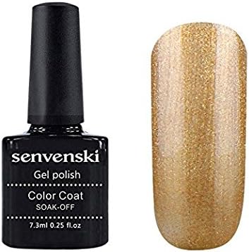 Senvenski Gel Nail Polish Soak Off UV LED Gel Varnish - Golden (CS1347)