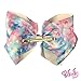 JoJo Siwa Signature Collection Hair Bow - Blue/Pink Tie-Dye Stars with Sticker Patch Set Included