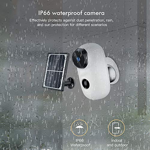 SDETER Solar Panel Power Supply for Wireless Outdoor Rechargeable Battery Powered IP WiFi Security Camera A3 - Thumbnail 4