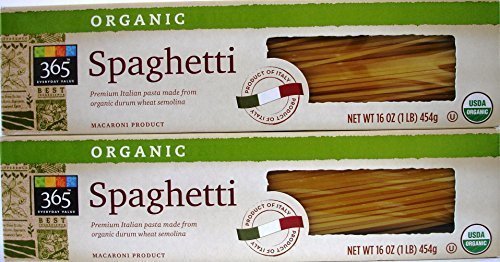 Organic Spaghetti Pasta 365 Everyday Value (pack of 2)