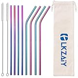 LKZAIY Metal Straws Stainless Steel Straw Reusable Drinking Straws 8.5