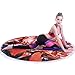 Thick Terry Round Beach Towel Blanket With Fringe Hawaiian Tropical Aloha