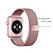Classic 38mm Watch Band, Stainless Steel Mesh Milanese Loop Replacement Metal iwatch Band with Strong and Adjustable Magnetic Closure for Apple Watch Series 3 Series 2 Series1 , Rose Gold