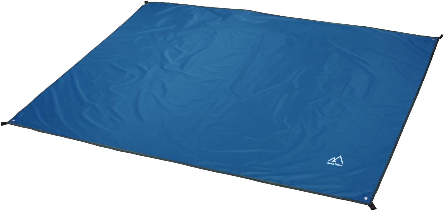 Terra Hiker Camping Tarp, Waterproof Picnic Mat, Multifunctional Tent Footprint with Drawstring Carrying Bag for Picnic, Hiking